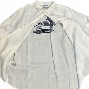 NWOT Tommy Bahama ivory linen Waikiki Hawaii Casual Button Down Shirt